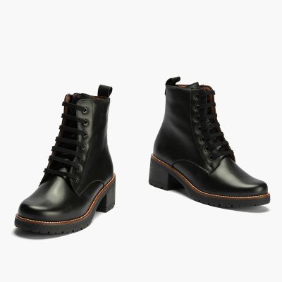 Elegant black heeled boots - style and comfort!PITILLOS (SKU)20223