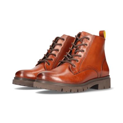 Women's cognac leather boots - Casual and comfortable!SALAMANDER(SKU)AU431