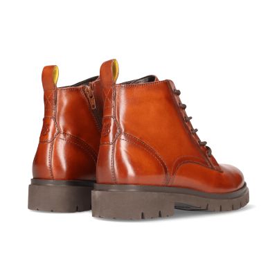 Women's cognac leather boots - Casual and comfortable!SALAMANDER(SKU)AU431