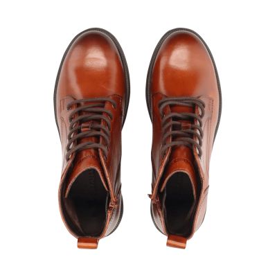 Women's cognac leather boots - Casual and comfortable!SALAMANDER(SKU)AU431