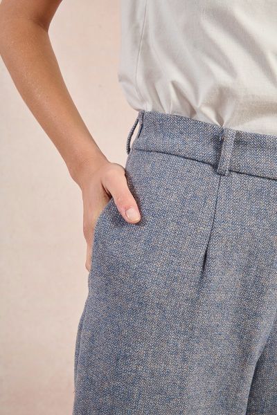 Elegant woolen trousers with a high waist for every day MOLLY BRACKEN (SKU) T1900DH