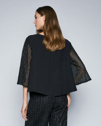 Елегантна блуза с лурекс-нежна прозрачност и блясък ACCESS FASHION (SKU) 2161