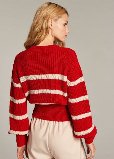 Women's casual sweater - urban style GAUDI (SKU) 121DD50026
