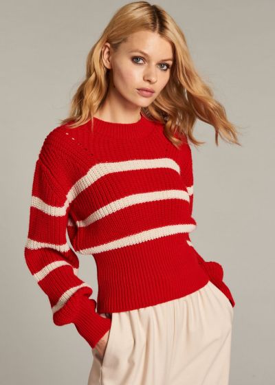 Women's casual sweater - urban style GAUDI (SKU) 121DD50026
