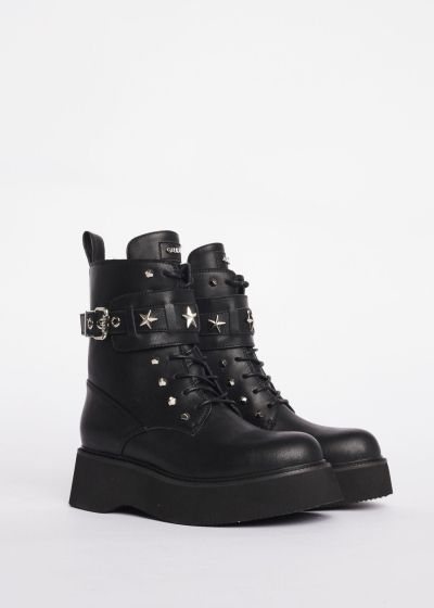 Black women's ankle boots with zipper - style and comfort GAUDI (SKU) V1461970