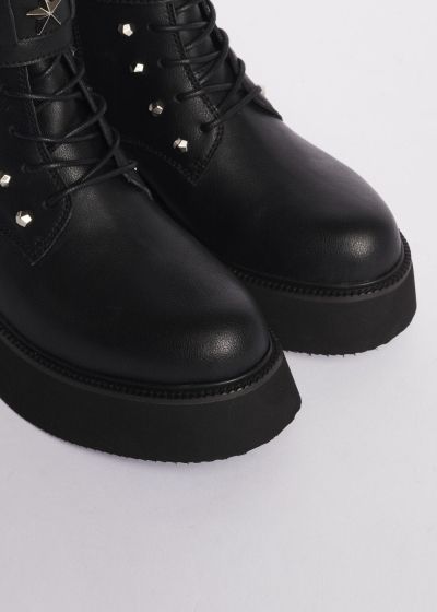 Black women's ankle boots with zipper - style and comfort GAUDI (SKU) V1461970