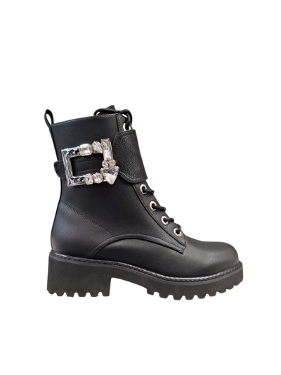 Black ankle boots with buckle and stones GAUDI (SKU) V2462722