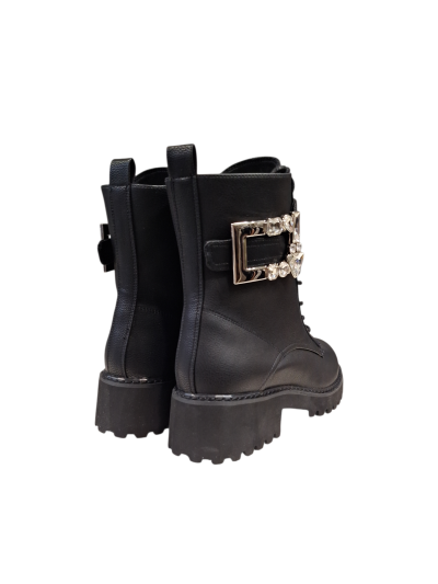 Black ankle boots with buckle and stones GAUDI (SKU) V2462722