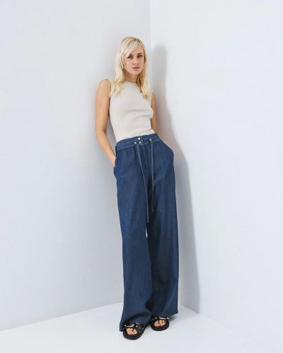 Дънкови Дамски Панталони Разкроен Крачол - Удобство и Стил ACCESS FASHION (SKU) 5077