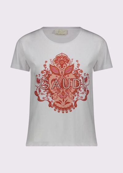 Women's Cotton T-Shirt with Print - Style and Comfort GAUDI (SKU) 611BD64047