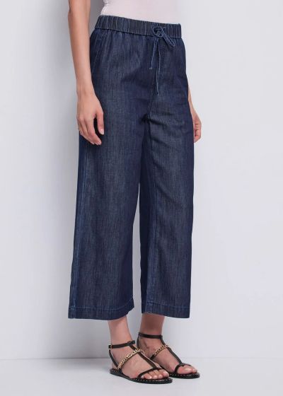 Women's casual trousers with elastic waist - urban style GAUDI (SKU) 611BD26005