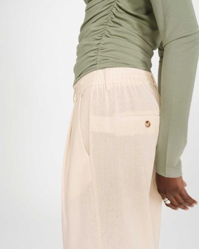 Women's Vanilla Linen Striped Pants GRACE & MILA (SKU) 13012