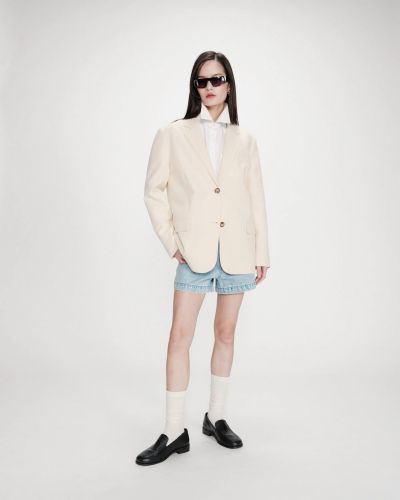 Women's Vanilla Striped Blazer with Two Buttons GRACE & MILA (SKU) 11016