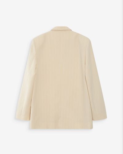 Women's Vanilla Striped Blazer with Two Buttons GRACE & MILA (SKU) 11016