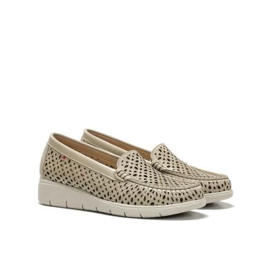 Women's leather shoes with perforation - comfort and style! FLUCHOS (SKU)2422