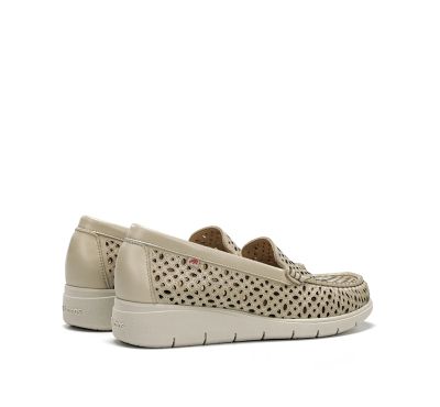 Women's leather shoes with perforation - comfort and style! FLUCHOS (SKU)2422
