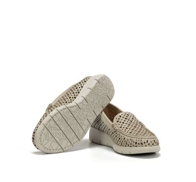 Women's leather shoes with perforation - comfort and style! FLUCHOS (SKU)2422