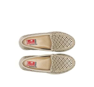 Women's leather shoes with perforation - comfort and style! FLUCHOS (SKU)2422