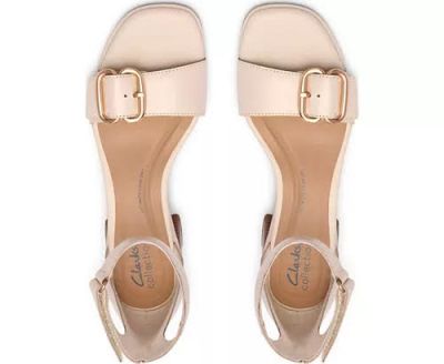 Beige heeled sandals - elegance and comfort!CLARKS (SKU)26186897