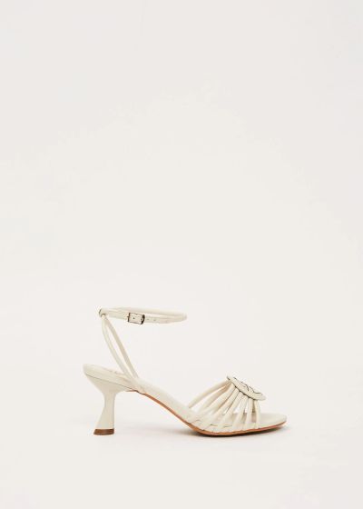 Women's sandal in white with ankle strap - elegant style GAUDI (SKU) V6365151