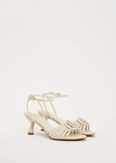 Women's sandal in white with ankle strap - elegant style GAUDI (SKU) V6365151