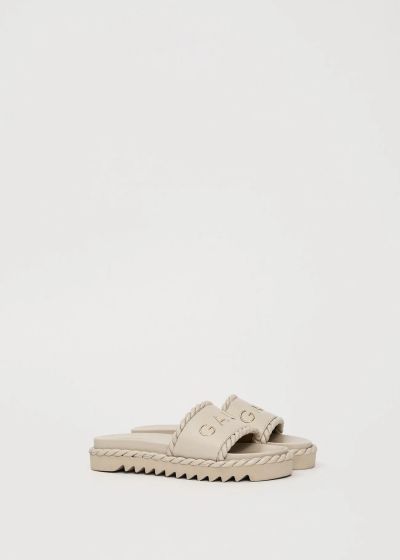 Off-White Women's Slippers with Logo - Everyday Comfort GAUDI (SKU) V6365061