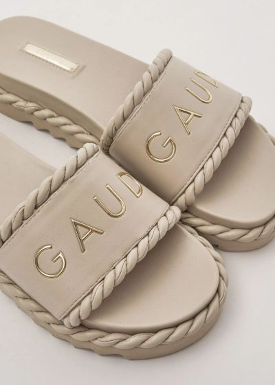 Off-White Women's Slippers with Logo - Everyday Comfort GAUDI (SKU) V6365061