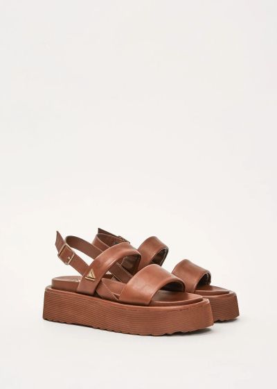 Casual Women's Platform Sandals - Light Brown GAUDI (SKU V6365081