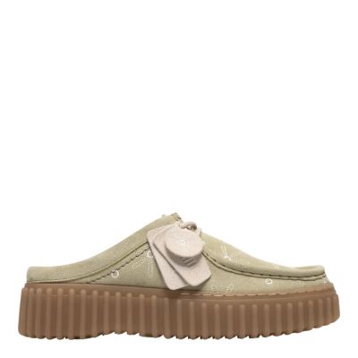 Green casual women's slippers - comfort and style!CLARKS (SKU)26186310