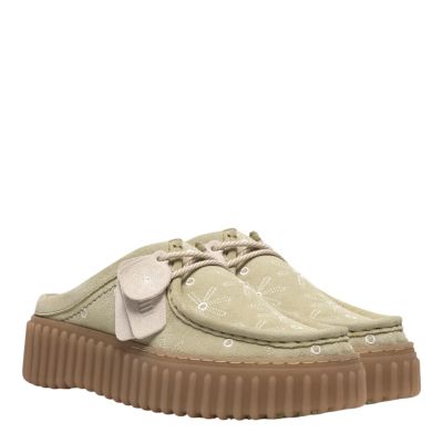 Green casual women's slippers - comfort and style!CLARKS (SKU)26186310