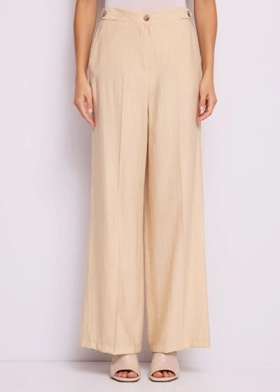 Elegant women's high-waisted trousers - simple style and comfort GAUDI (SKU) 611FD25037