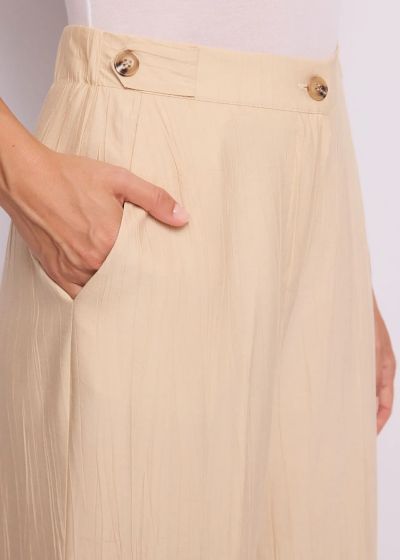 Elegant women's high-waisted trousers - simple style and comfort GAUDI (SKU) 611FD25037