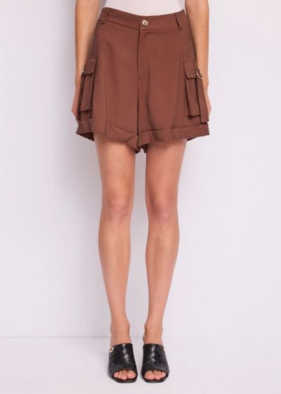 Women's viscose cargo shorts - comfort and style GAUDI (SKU) 611FD25014