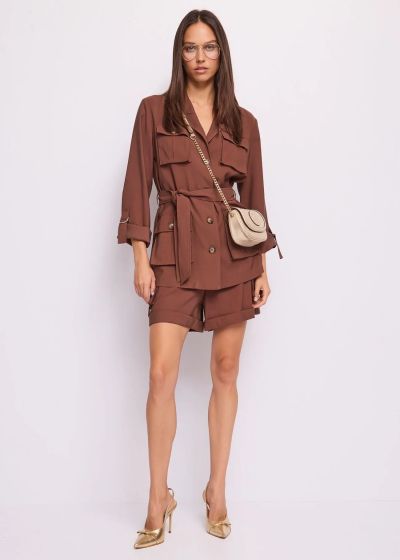 Women's viscose cargo shorts - comfort and style GAUDI (SKU) 611FD25014