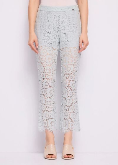 Elegant women's cotton lace trousers GAUDI (SKU) 611FD25009