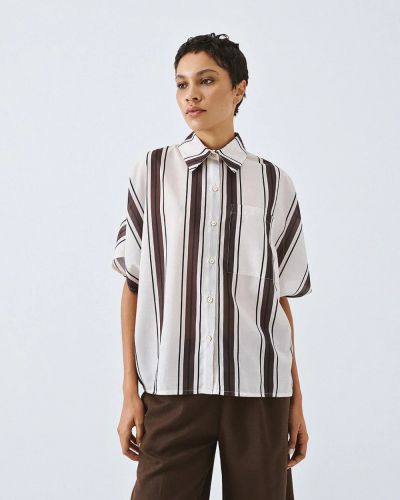Oversize striped shirt – comfort and style ACCESS FASHION (SKU) 7059