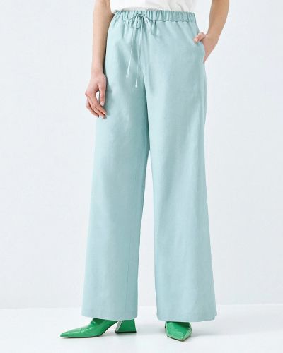 Women's mint pants with elastic waist - comfort and style ACCESS FASHION (SKU) 5084