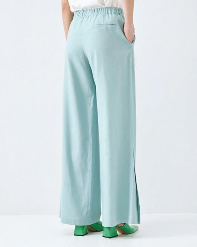 Women's mint pants with elastic waist - comfort and style ACCESS FASHION (SKU) 5084