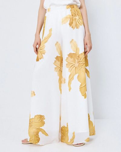 Women's floral high-waisted flared pants ACCESS FASHION (SKU) 5100