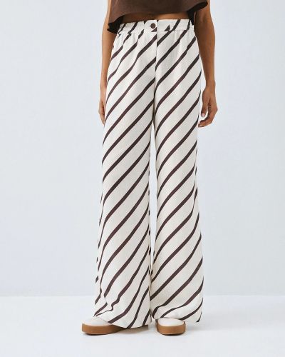 Striped women's wide-leg trousers - elegant comfort ACCESS FASHION (SKU) 5106