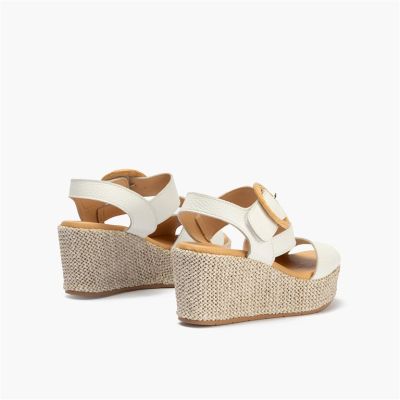 White platform espadrilles - elegance and comfort!PITILLOS (SKU)11271