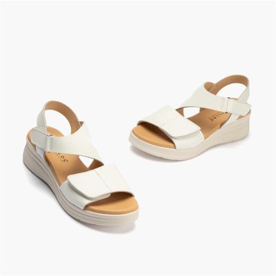White women's platform sandals - Everyday comfort and style!PITILLOS (SKU)11293