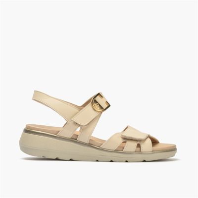 Cream women's sandals - elegant and comfortable for every day!PITILLOS (SKU)20311