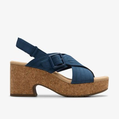 Indigo heeled sandals - style and elegance!CLARKS (SKU)26181793