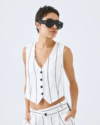 Short Women's Vest with Cross Back - Stylish and Comfortable ACCESS FASHION (SKU) 2179