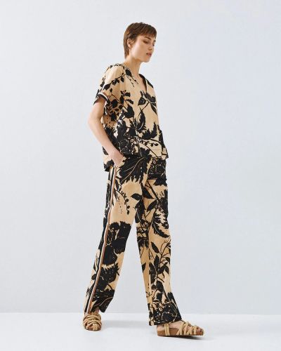 Floral short sleeve blouse - elegant and stylish ACCESS FASHION (SKU) 2151