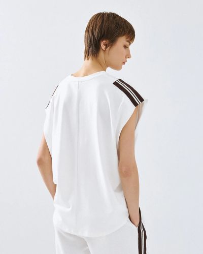 Asymmetric Women's Blouse with Short Sleeves ACCESS FASHION (SKU) 2107