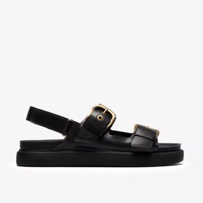 Women's Black Classic Sandal - Casual Comfort with Stylish Design.CLARKS (SKU)26185807