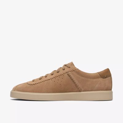 Men's casual sneaker in a brown-beige combination, stylish, comfortable, modern.CLARKS (SKU)26186194