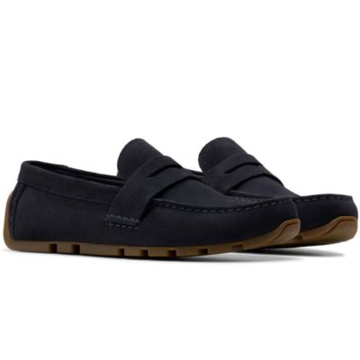 Мъжка класическа мокасина от тъмносин велур – елегантна и удобна!CLARKS (SKU)26184514